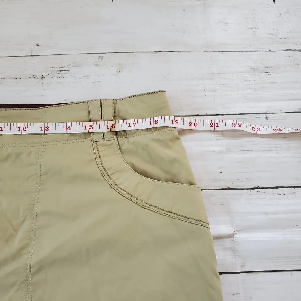 REI khaki nylon‎ spandex hiking outdoor skirt plus size 14